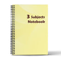 3 Subjects Notebook - 10 Colors - A4&A5  - 120 Sheets - Basic