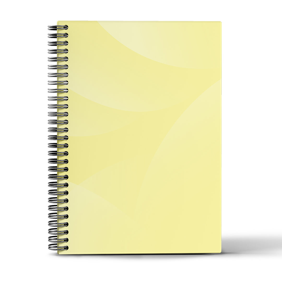 Beige Basic Wired Notebook