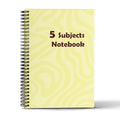 5 Subjects Notebook - 10 Colors - A4&A5  - 180 Sheets - Creative