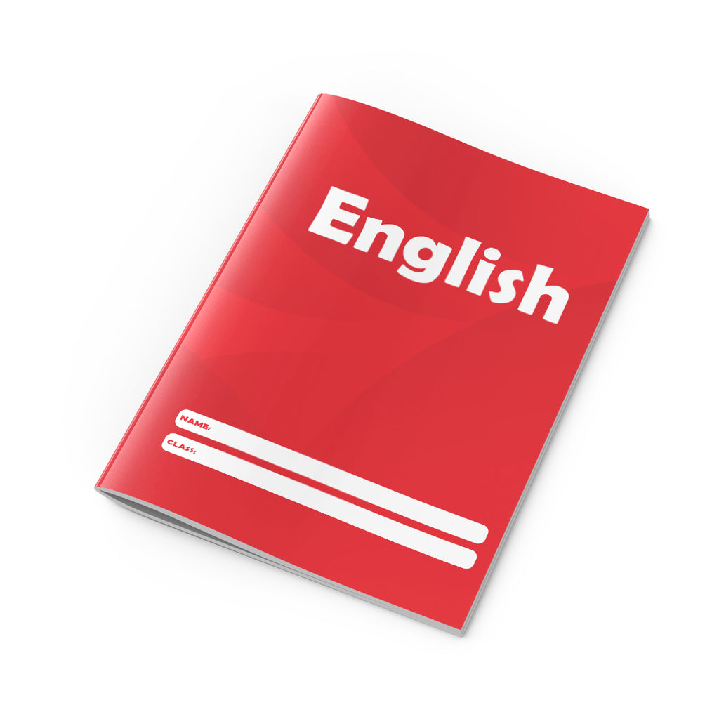 English Copybook Red-1