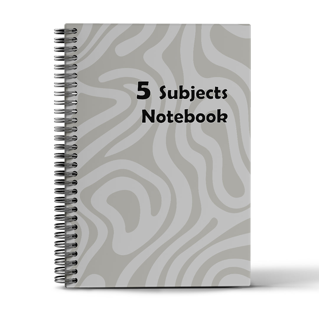 5 Subjects Notebook - 10 Colors - A4&A5  - 180 Sheets - Creative