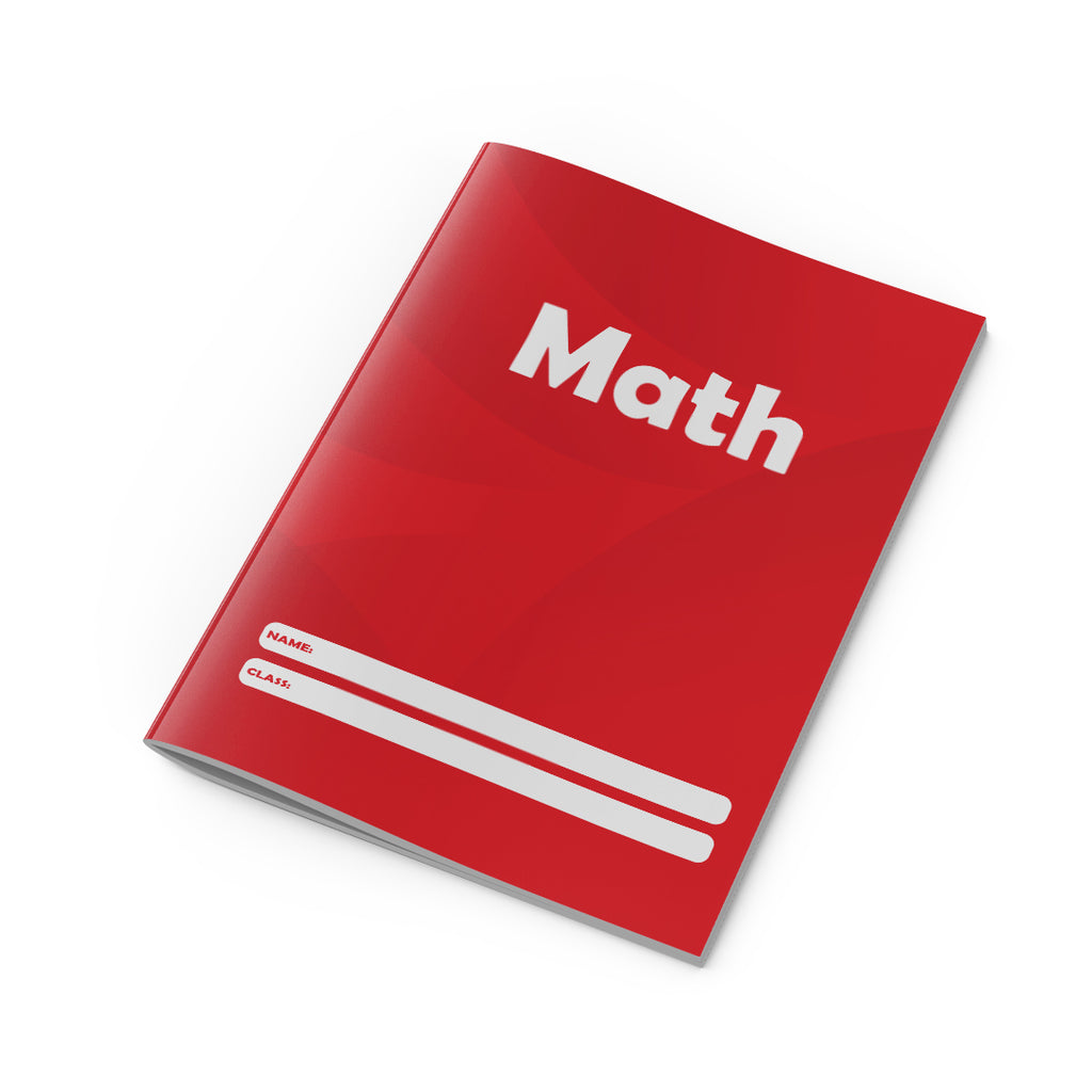 Math Copybook Red-1
