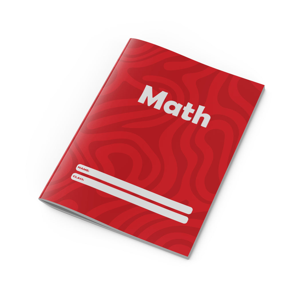 Math Copybook Red-2