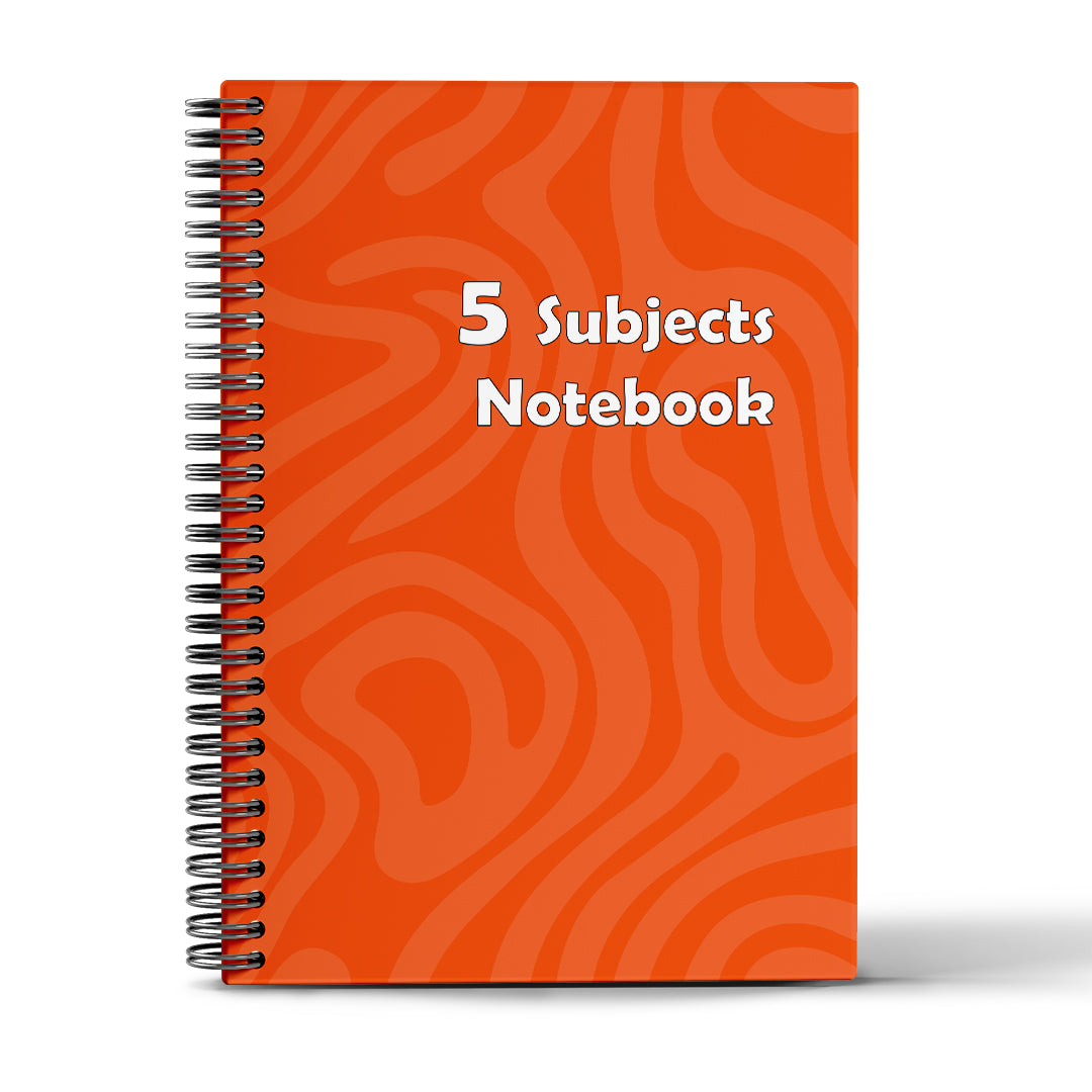 5 Subjects Notebook - 10 Colors - A4&A5  - 180 Sheets - Creative