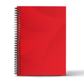 Red Basic Wired Notebook