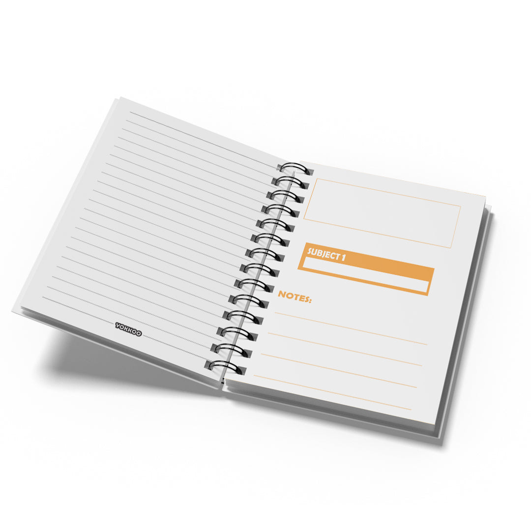 3 Subjects Notebook - 10 Colors - A4&A5  - 120 Sheets - Creative