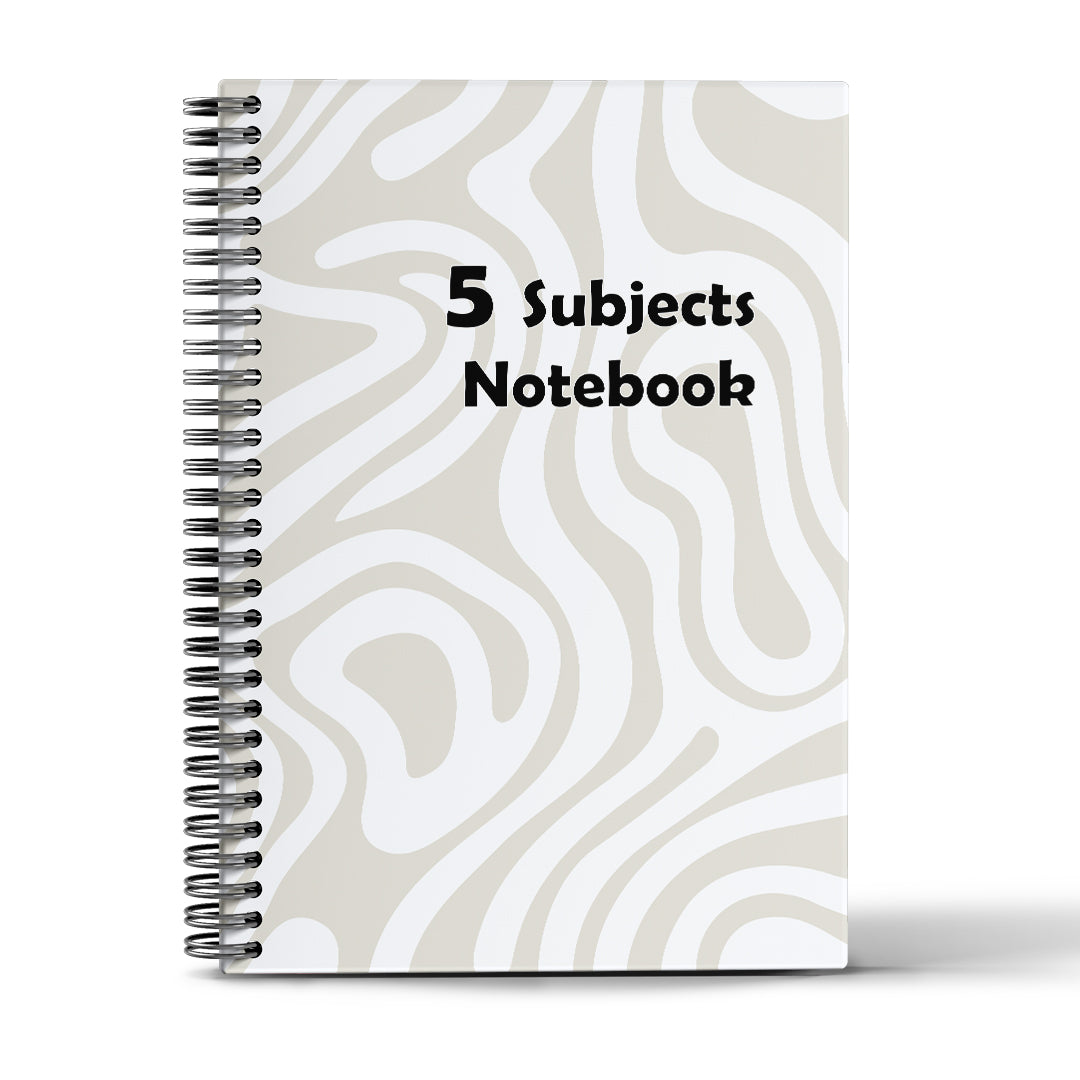 5 Subjects Notebook - 10 Colors - A4&A5  - 180 Sheets - Creative